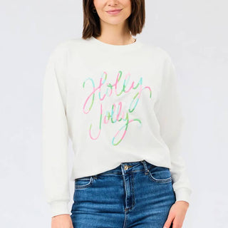 Brooke Holly Jolly Corded Sweatshirt