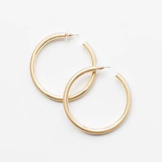 Estonia Good Hoop Earrings • Matte