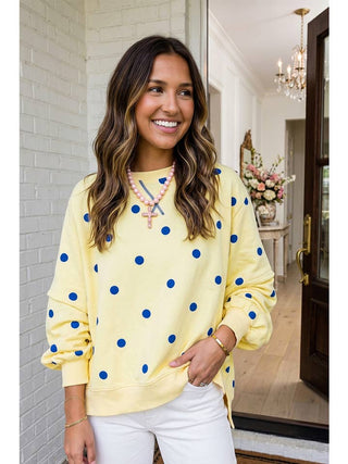 Carina Sunshine Oversize Top • Yellow/ Navy