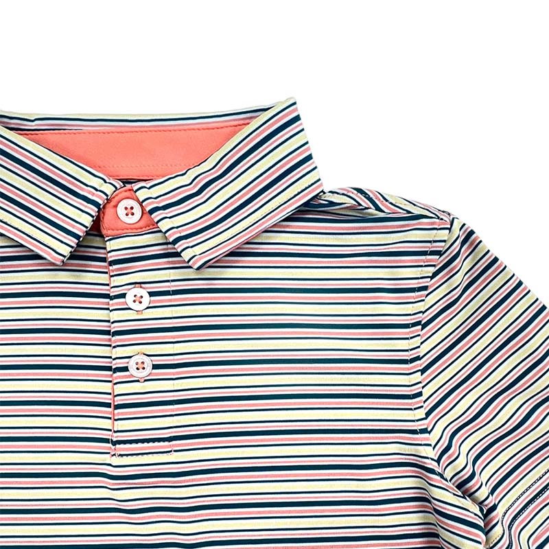 Youth Sawgrass Stripe Polo • Biscay Bay