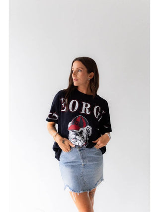 Georgia Southern Split Oversized Band Tee