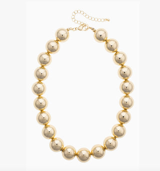 Marjorie Beaded Necklace • Shiny Gold