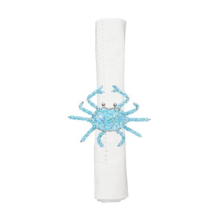 Beaded Blue Crab Napkin Ring