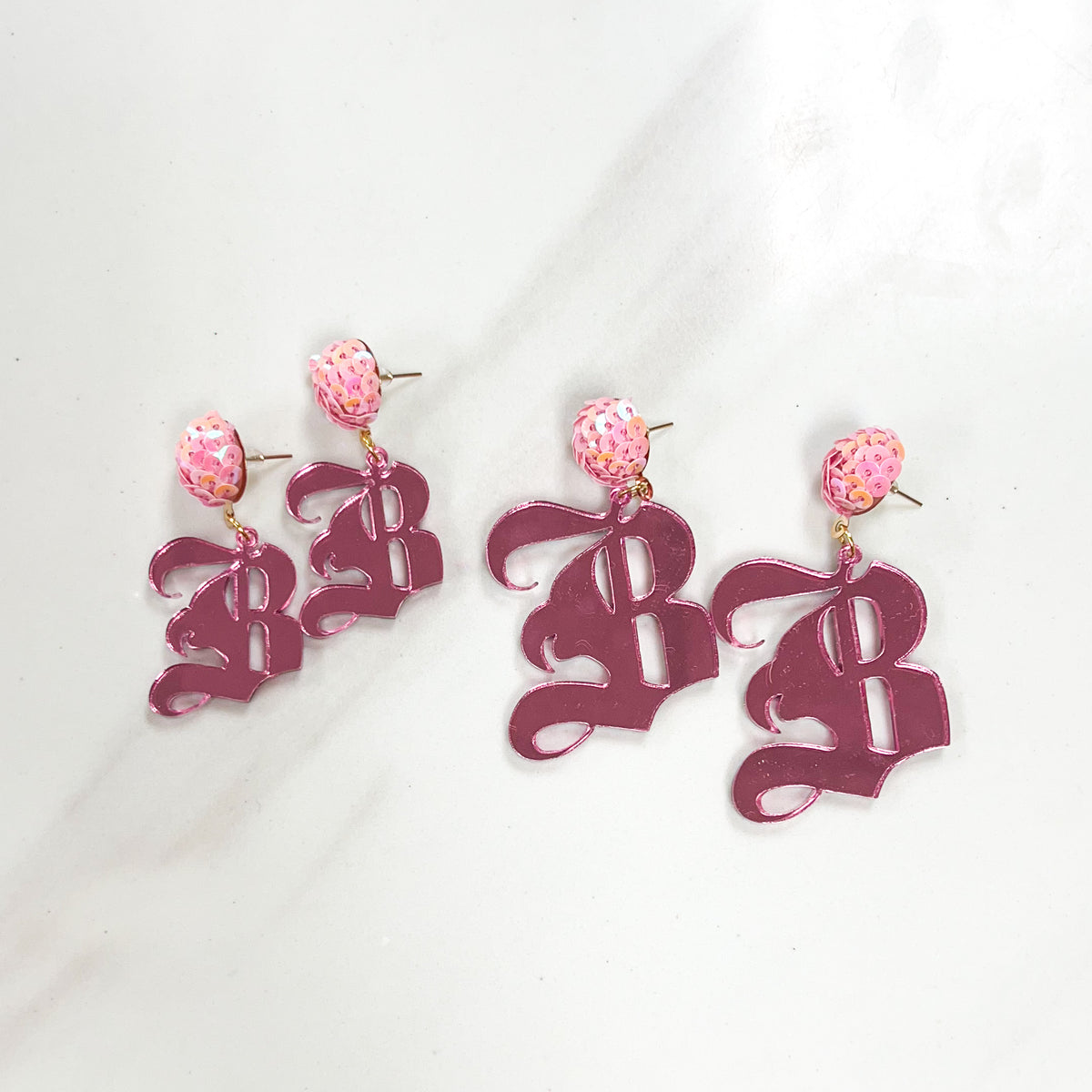 Pink Out • Brunswick High Acrylic Earrings