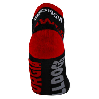Georgia Bulldogs Black Footie Socks
