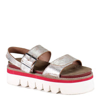 Roly Poly Platform Sandal • Silver