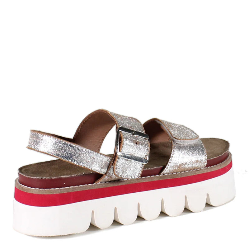 Roly Poly Platform Wedge • Silver