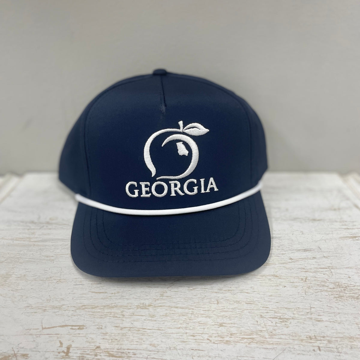 The Georgia Peach Rope Hat • Navy