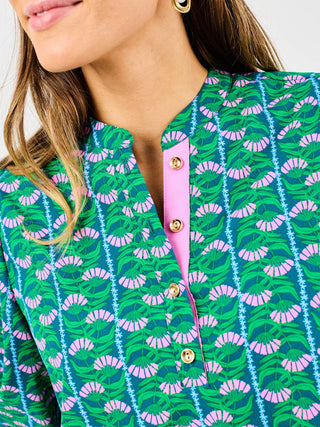 Lia Top • Honey Vines Green