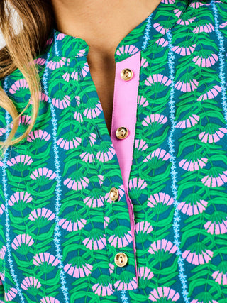 Lia Top • Honey Vines Green