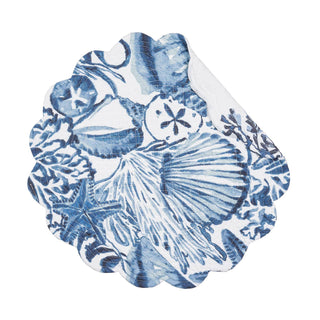 Blue Coast Shells Round Placemat