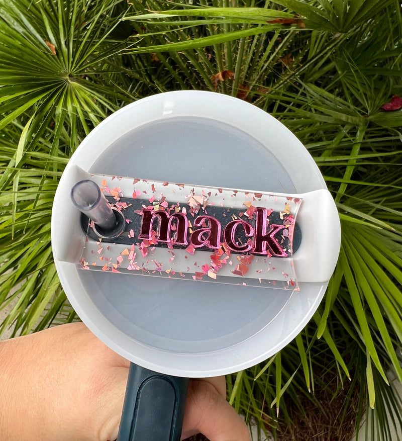 Glitter Personalized Stanley Toppers