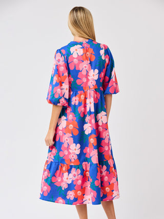 Riley Midi Dress • Petal Pop Blue