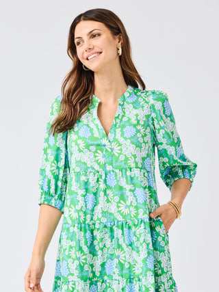 Cameron Midi Dress • Daisy Chain Green