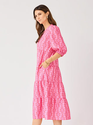 Cameron Midi Dress • Heirloom Vine Pink