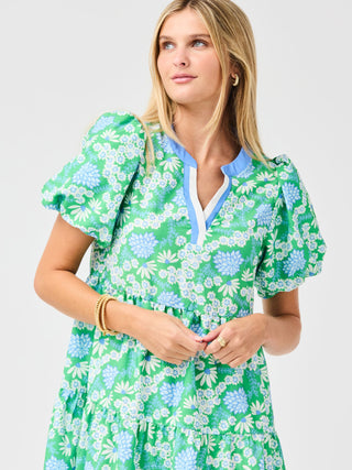 Kinsley Mini Dress • Daisy Chain Green