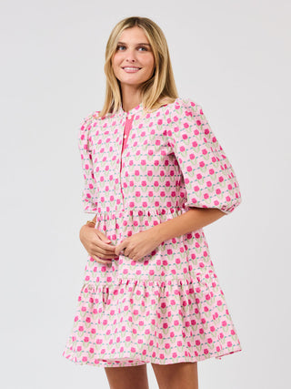 Riley Mini Dress • Flora Fanfare Pink