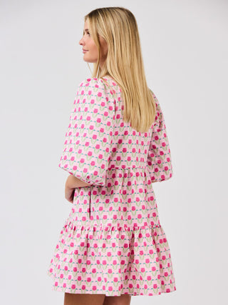 Riley Mini Dress • Flora Fanfare Pink