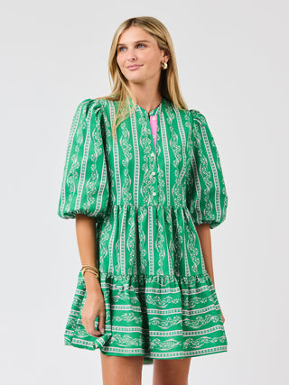 Riley Mini Dress • Garden Lace Green