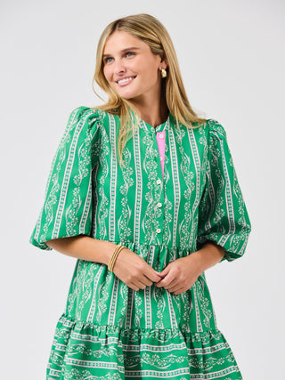 Riley Mini Dress • Garden Lace Green