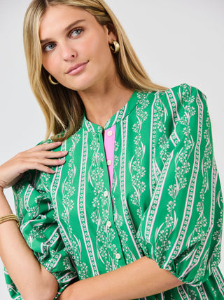 Riley Mini Dress • Garden Lace Green