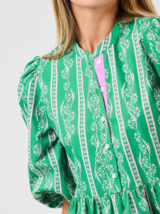 Riley Mini Dress • Garden Lace Green