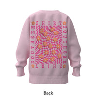 Youth Girls Puff Print Sweatshirt • Pink Mist