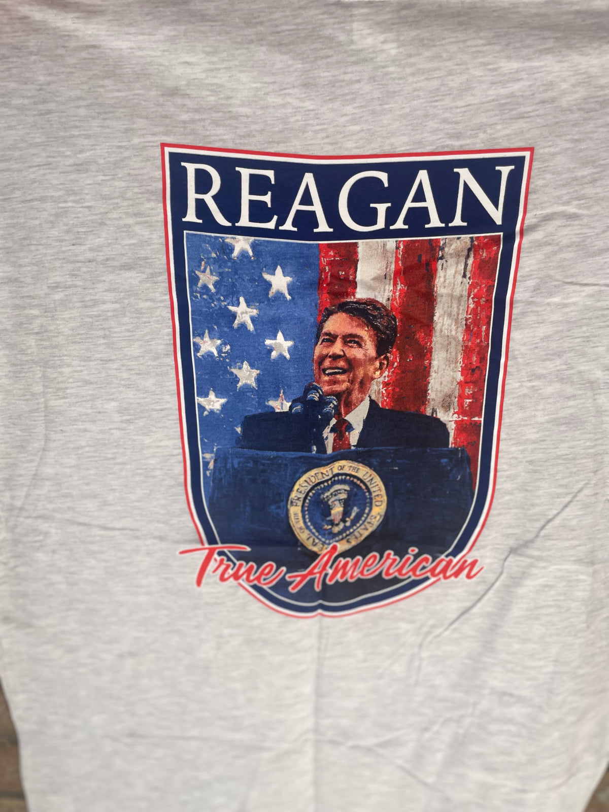 American Co. Reagan - True American SS Tee • Light Gray