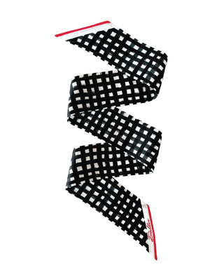 Tailgate Checkered Scarf • Black & Red