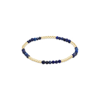 Blissful Pattern 2.5mm Bead Bracelet • Lapis