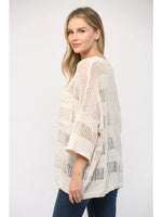 Emerson Crochet Sweater • Cream