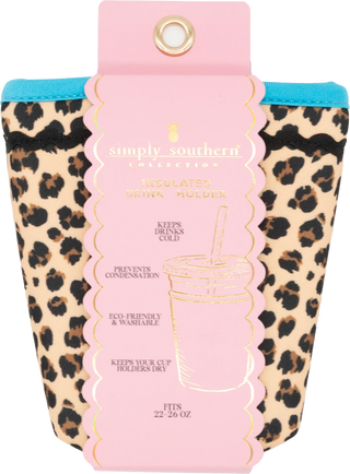 Insulated Drink Holder • Leopard