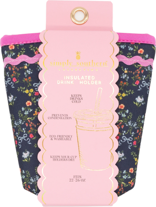 Insulated Drink Holder • Ribbon Flower