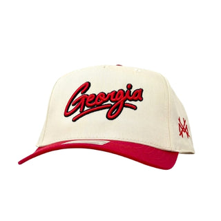 Home State Tailgate Football Trucker Hat - Georgia • Cream + Red