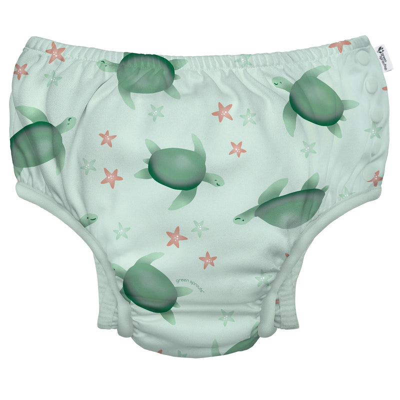 Turtle Daipers Eco Snap Swim Diaper • Light Sage Turtle – Tonya's Treasures Inc.