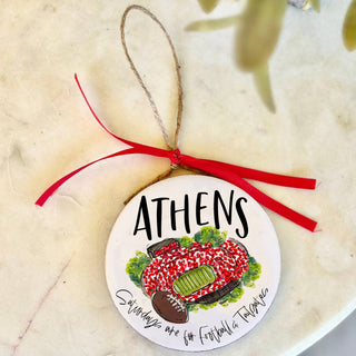 Athens GA Christmas College Town Ornament