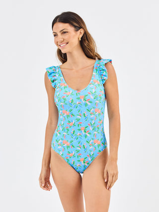 Ashley One Piece Swimsuit • Tiki Tropics Mutli