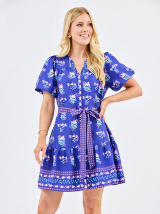 Addison Mini Dress • Petal Keepsake Blue