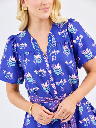 Addison Mini Dress • Petal Keepsake Blue