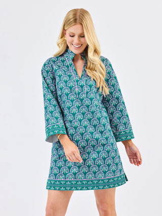 Brenda Mini Dress • Sunshower Flora Ocean