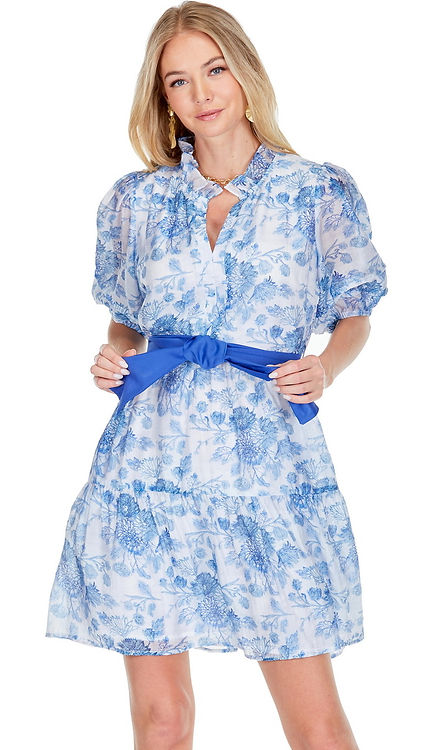 Puff Sleeve Tiered Dress • Porcelain – Tonya's Treasures Inc.
