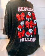 Georgia Bulldogs Dawg Bow • Oversized Tee