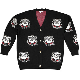 UGA Varsity Logo Repeater Cardigan • Black
