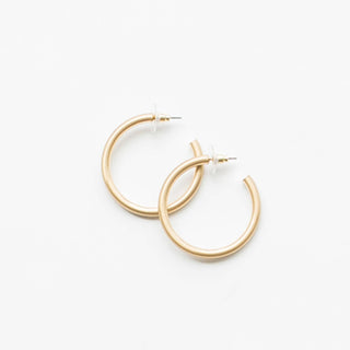 Heather Gold 1.5" Hoops • Matte