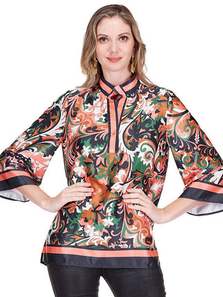 Placket Tunic • Autumn Scroll