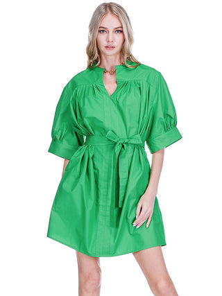 Pleated Over Dress • Green