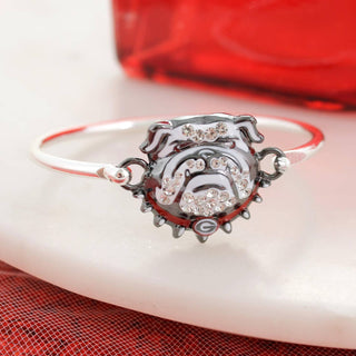 Georgia Bulldogs Crystal Logo Cuff Bracelet