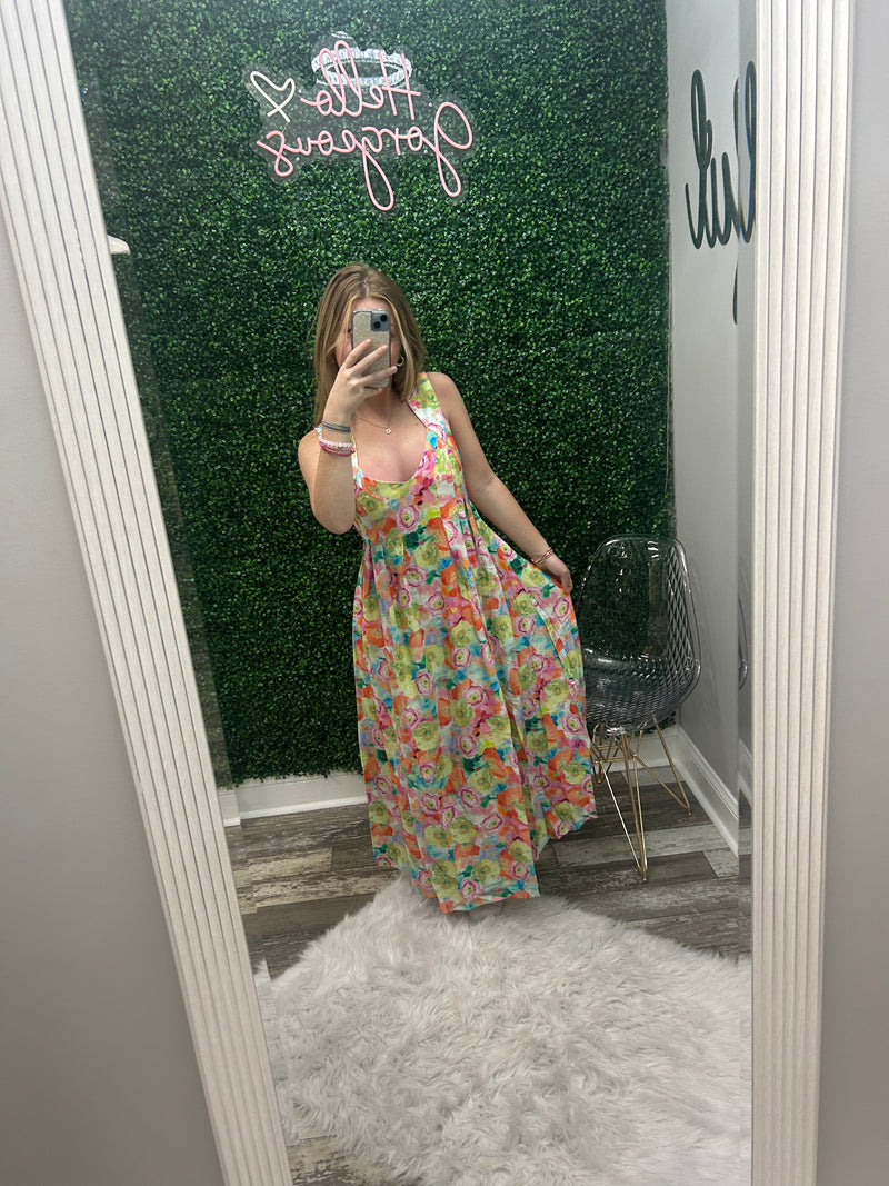 Vacay In Paradise Midi Dress • Floral