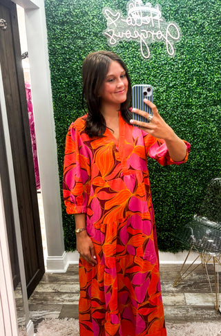 Cameron Dress | Glow Over Fire