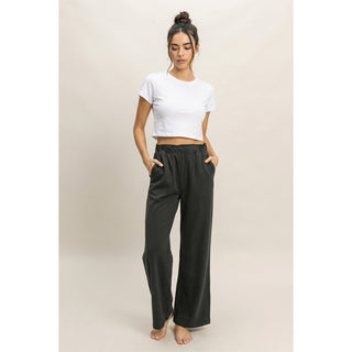 Natalie High Waist Flare Pants • Black